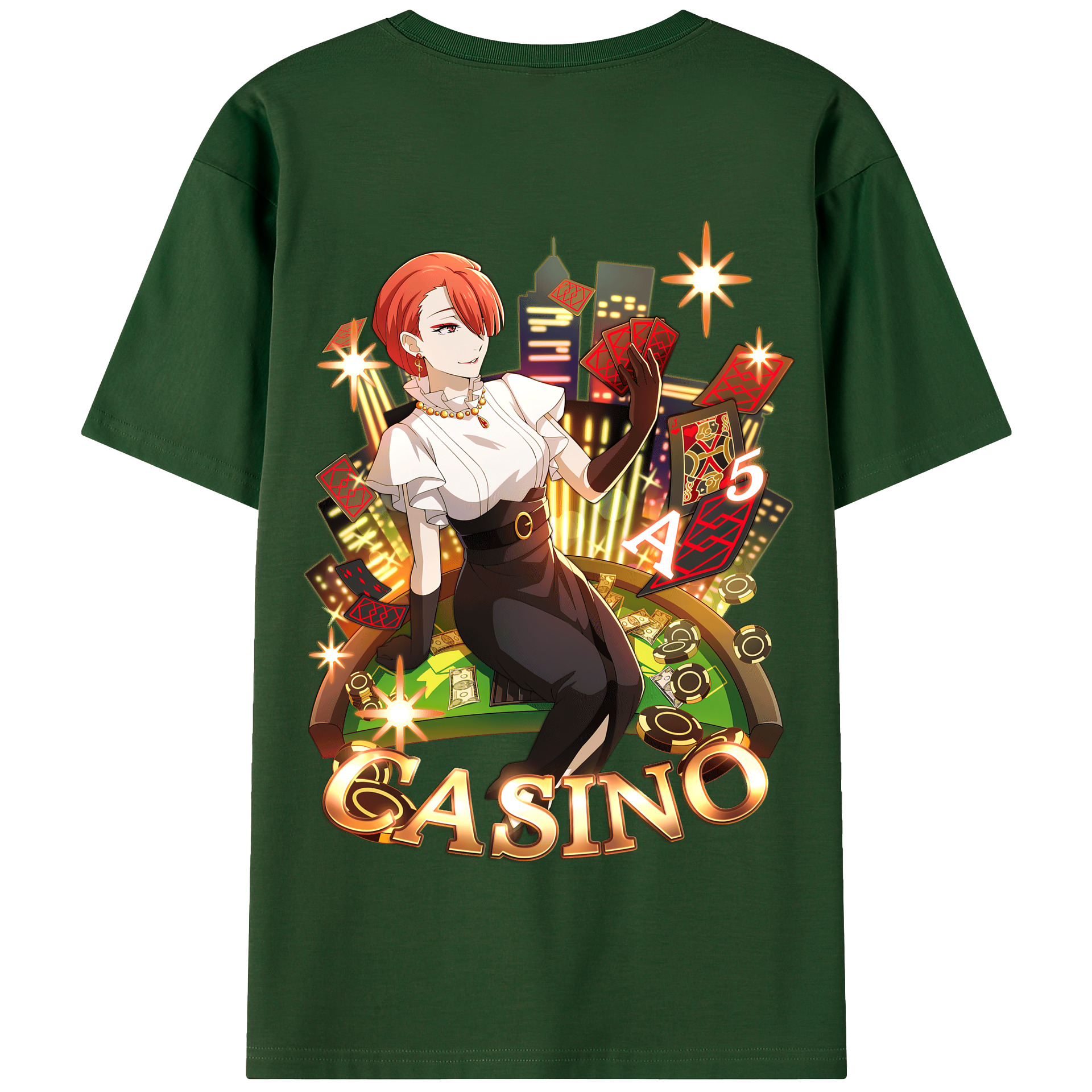 （画像用） 文豪ストレイドッグス Bungo Stray Dogs 綿100％半袖Tシャツ（背面プリント）